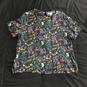 H&M FLORAL SHIRT WOMENS SIZE 6